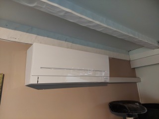 5kW Mitsubishi Electric Split te Lummen.